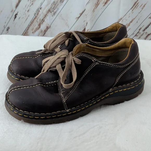 Dr. Martens Dark Brown Leather Oxfords - Picture 4 of 7